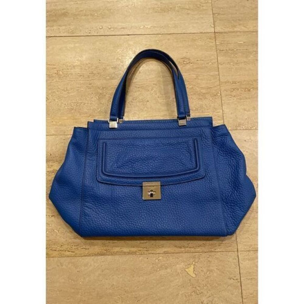 Kate Spade blue pebble leather Tote Bag